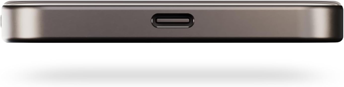 Zens Slim Aluminium Wireless Powerbank 5000 mAh Black