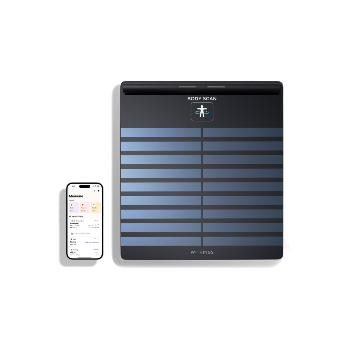 Черен смарт кантар от Withings - Body Scan - iSTYLE BG