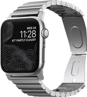 Каишка за Apple Watch от Nomad - 44/42 mm Steel - сребриста - iSTYLE BG