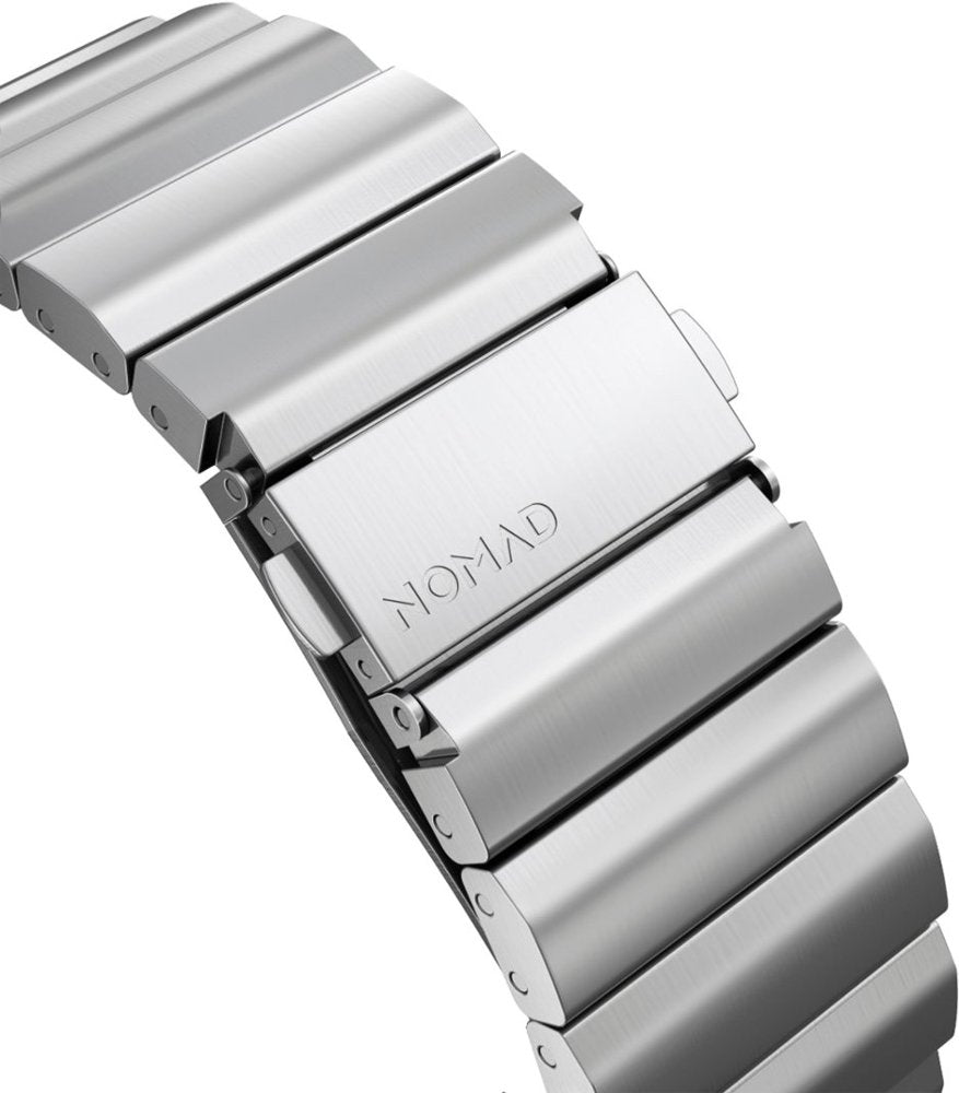 Каишка за Apple Watch от Nomad - 44/42 mm Steel - сребриста - iSTYLE BG