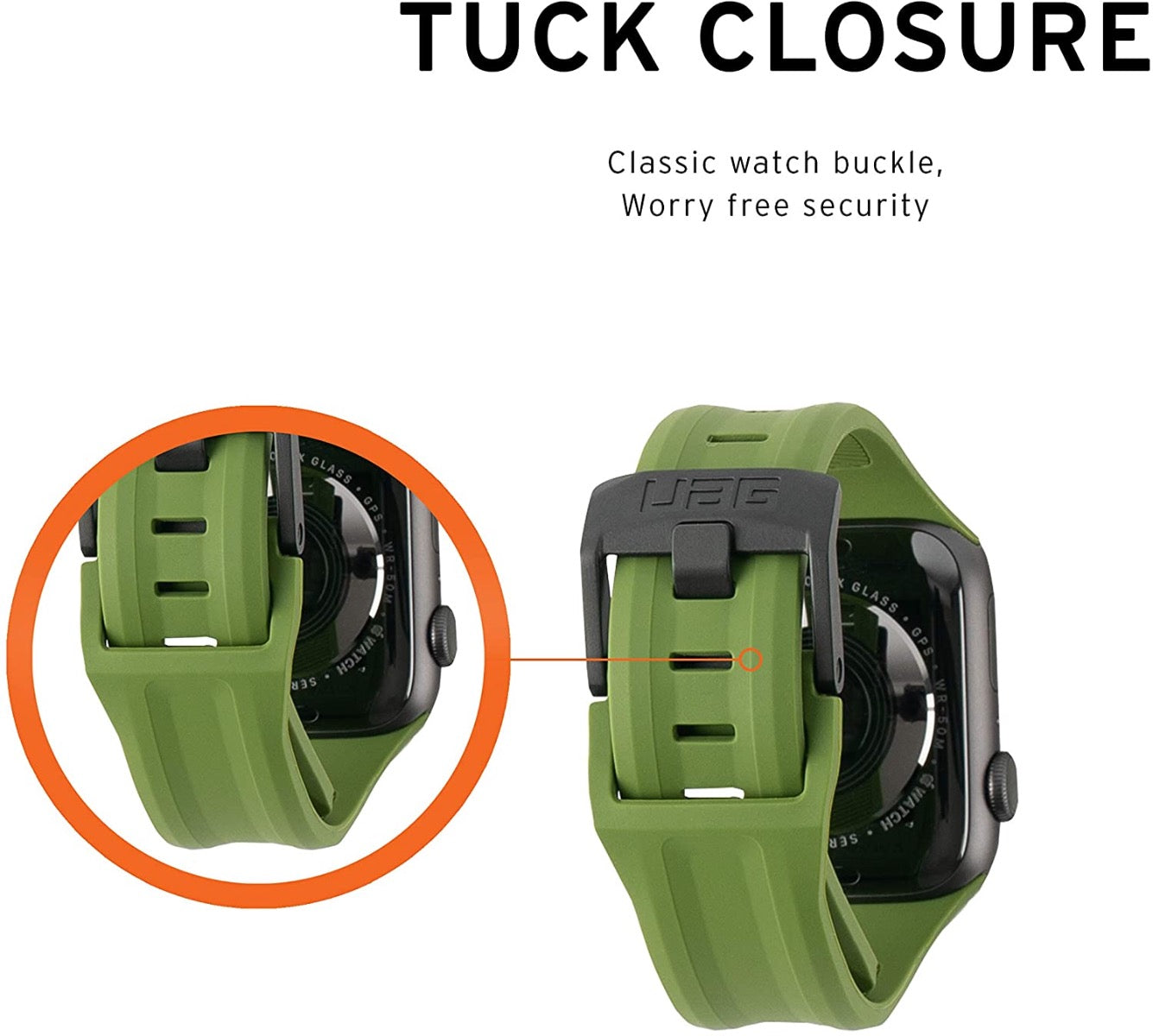 Каишка за Apple Watch от UAG - 44/42 mm Scout Strap Olive - iSTYLE BG