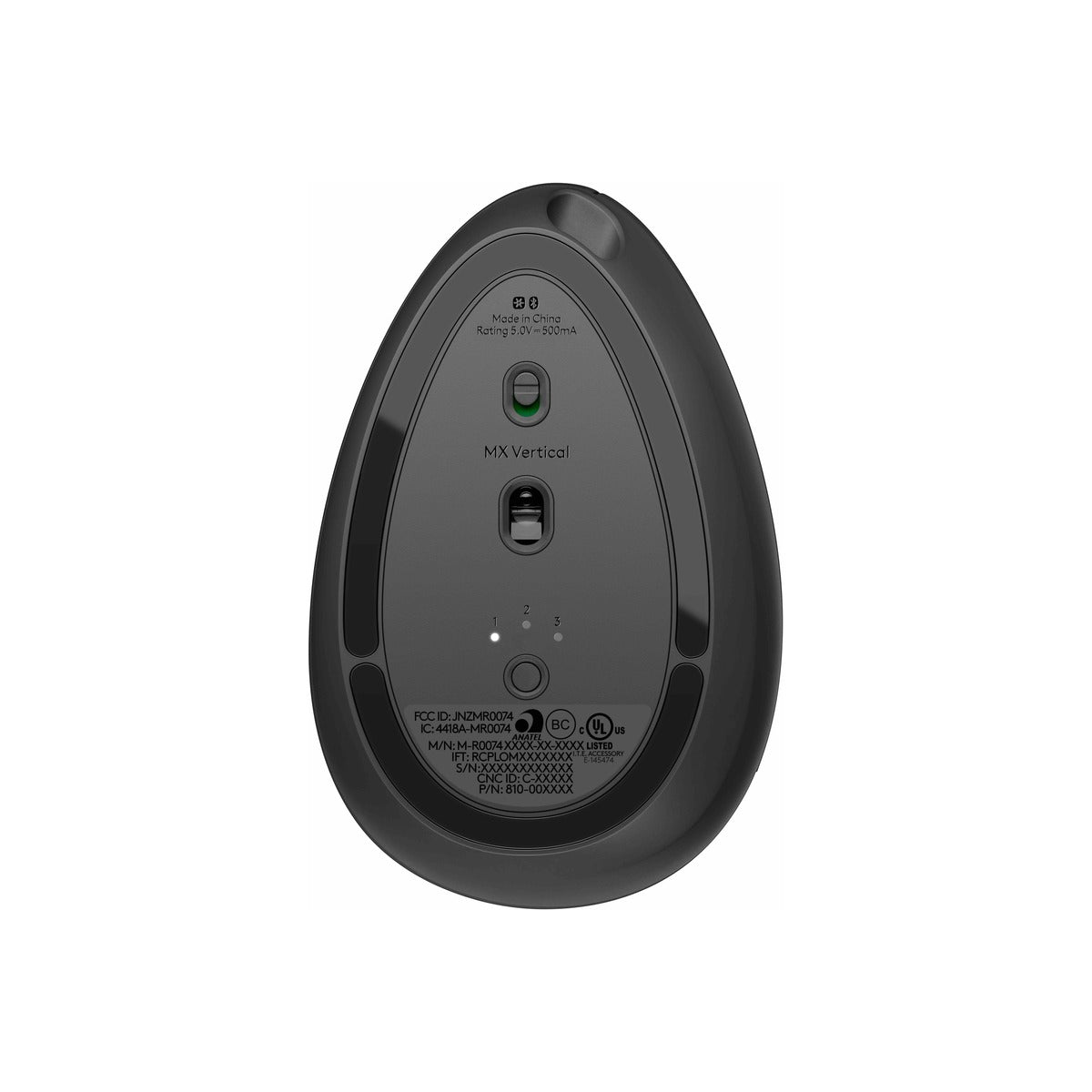 Logitech MX Vertical Advanced Ergonomic mouse-2.4GHZ/BT-N/A-EMEA28-935 - Graphite