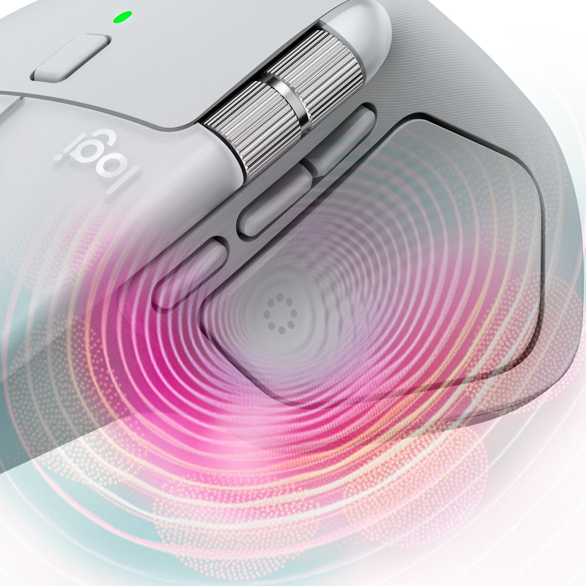 Logitech MX Master 4 Wireless Mouse for Mac - White Silver