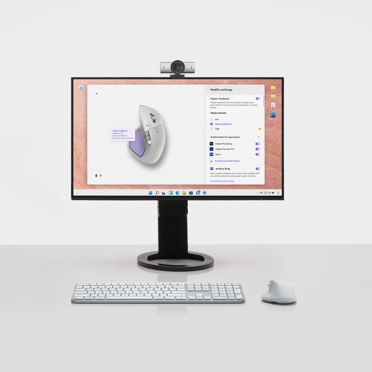 Logitech MX Master 4 Wireless Mouse for Mac - White Silver