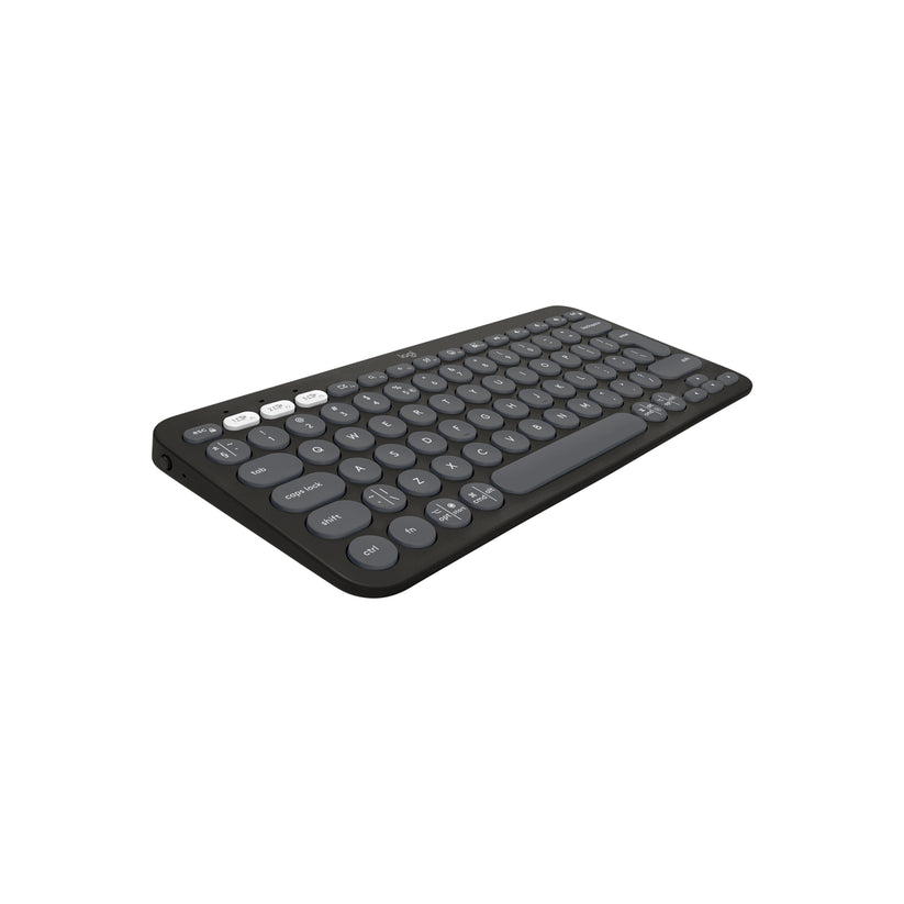 Logitech Pebble Keys 2 Slim, minimalist Bluetooth keyboard with customizable keys - Tonal Graphite - US - iSTYLE.bg