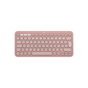 Logitech Pebble Keys 2 Slim, minimalist Bluetooth keyboard with customizable keys - Tonal Rose - US