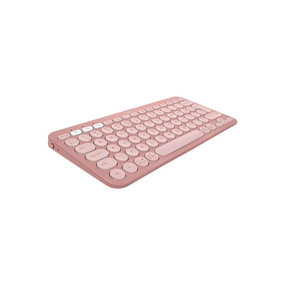 Logitech Pebble Keys 2 Slim, minimalist Bluetooth keyboard with customizable keys - Tonal Rose - US