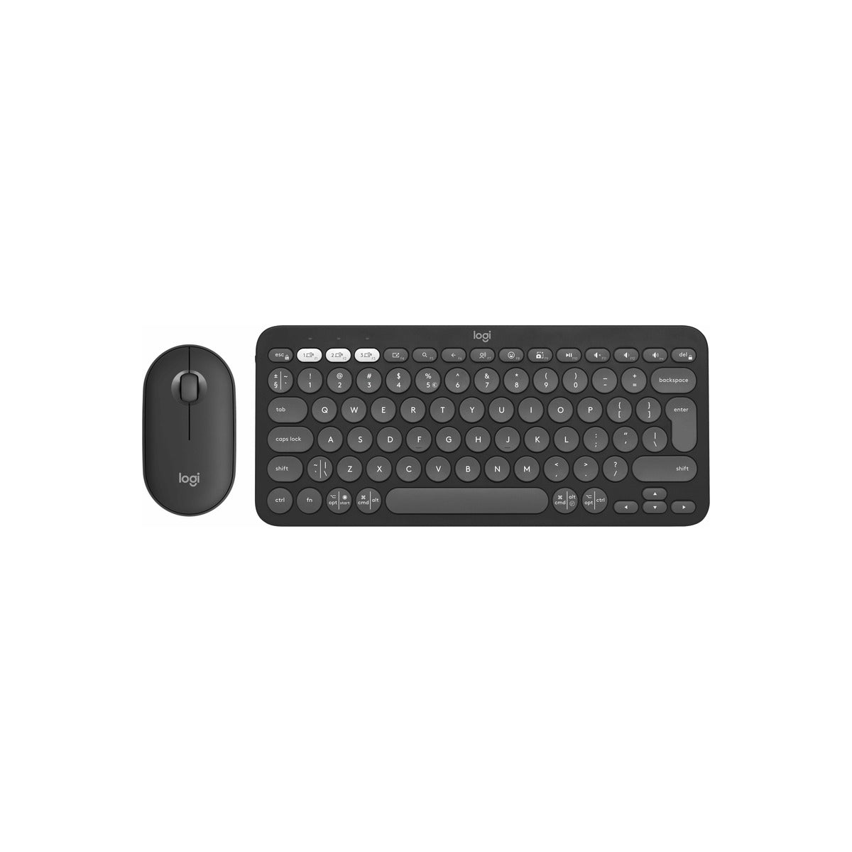 Logitech Pebble 2 Combo Slim Bluetooth keyboard and mouse for Mac - Graphite - US