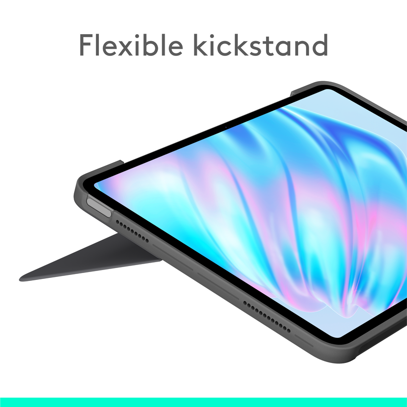 Logitech Combo Touch iPad Air 11-inch (M2)-OXFORD-935OLD948-US,EMEA - Grey - US INT'L - iSTYLE.bg