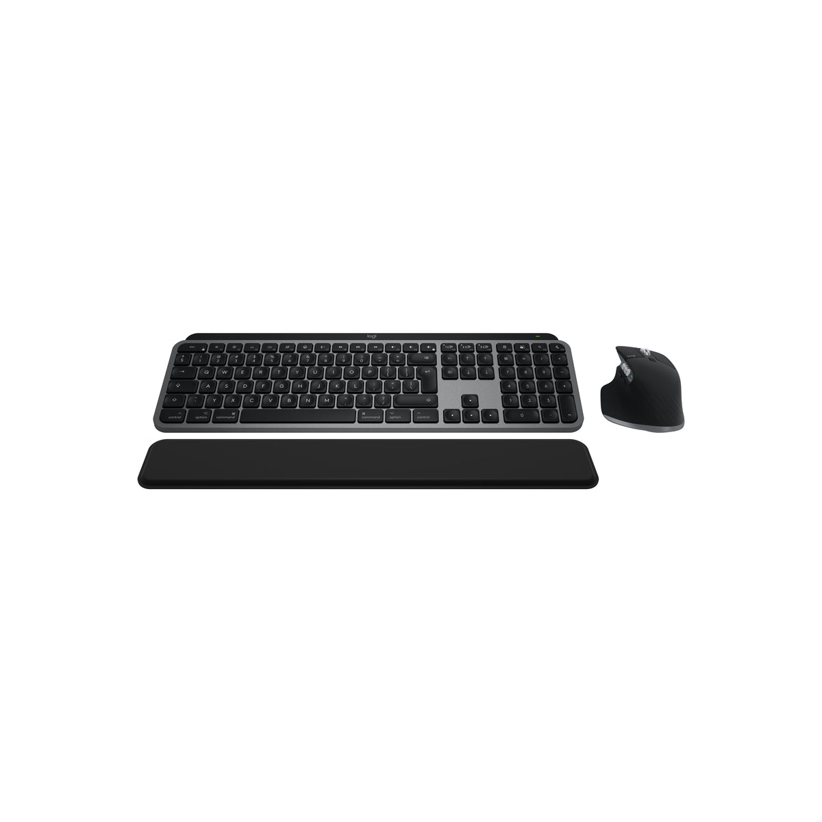 Logitech MX Keys S Combo for Mac MX Master 3S for Mac, MX Keys S for Mac & MX Palm Rest - Space Grey - US/INT