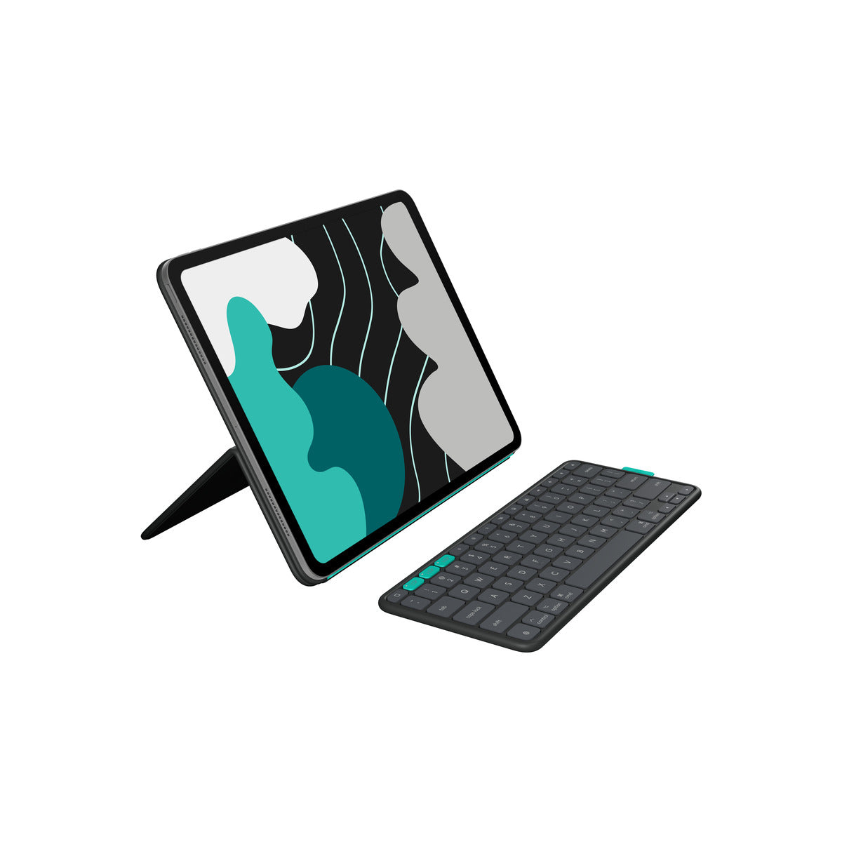 Logitech Flip Folio keyboard case for iPad Pro & Air 13" Graphite - US