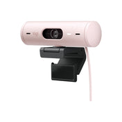 Logitech Brio 500 Full HD 1080p webcam w light correction, auto-framing, & Show Mode - Rose