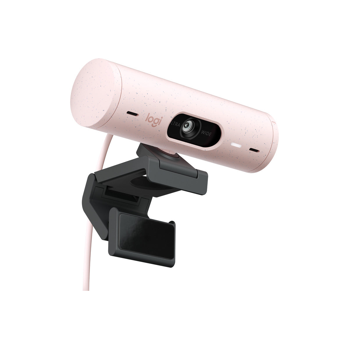 Logitech Brio 500 Full HD 1080p webcam w light correction, auto-framing, & Show Mode - Rose