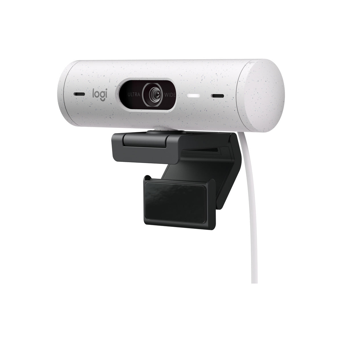Logitech Brio 500 Full HD 1080p webcam w light correction, auto-framing, & Show Mode - Off White