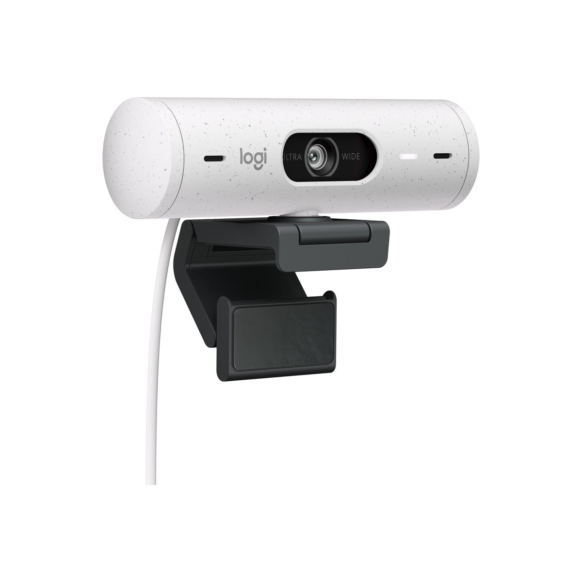 Logitech Brio 500 Full HD 1080p webcam w light correction, auto-framing, & Show Mode - Off White