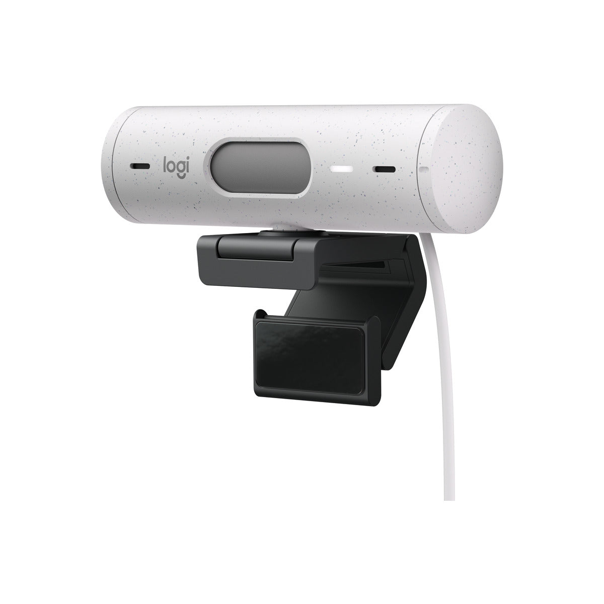Logitech Brio 500 Full HD 1080p webcam w light correction, auto-framing, & Show Mode - Off White
