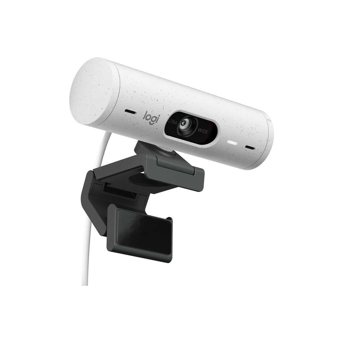 Logitech Brio 500 Full HD 1080p webcam w light correction, auto-framing, & Show Mode - Off White