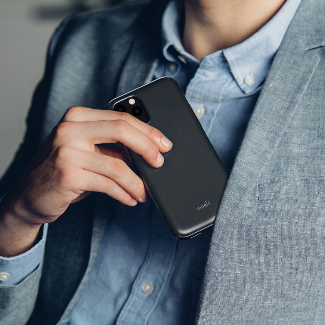 Moshi iGlaze for iPhone 11 Pro (SnapTo) - Armour Black