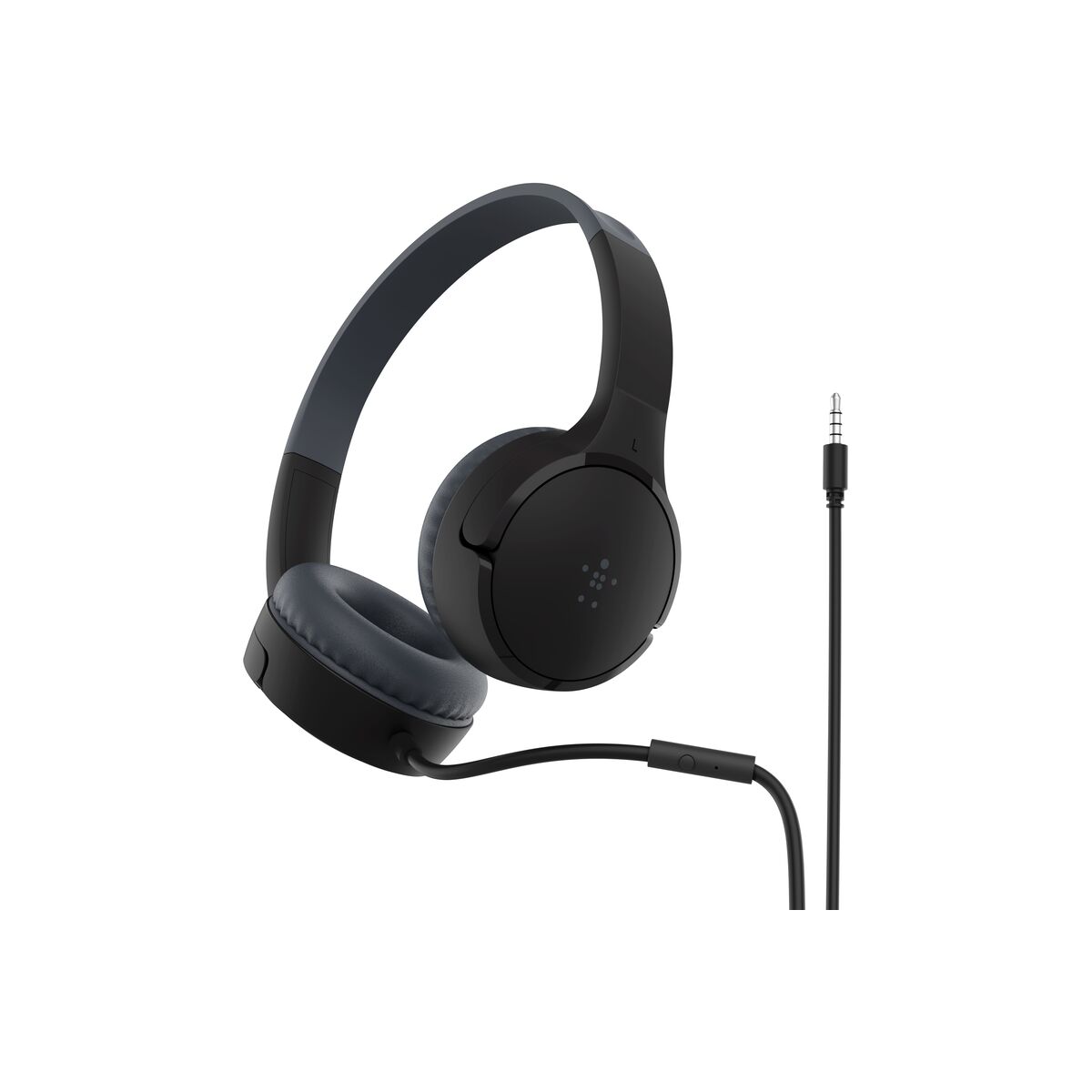 Belkin SOUNDFORM Mini Wired On-Ear Headphones for Kids - Black