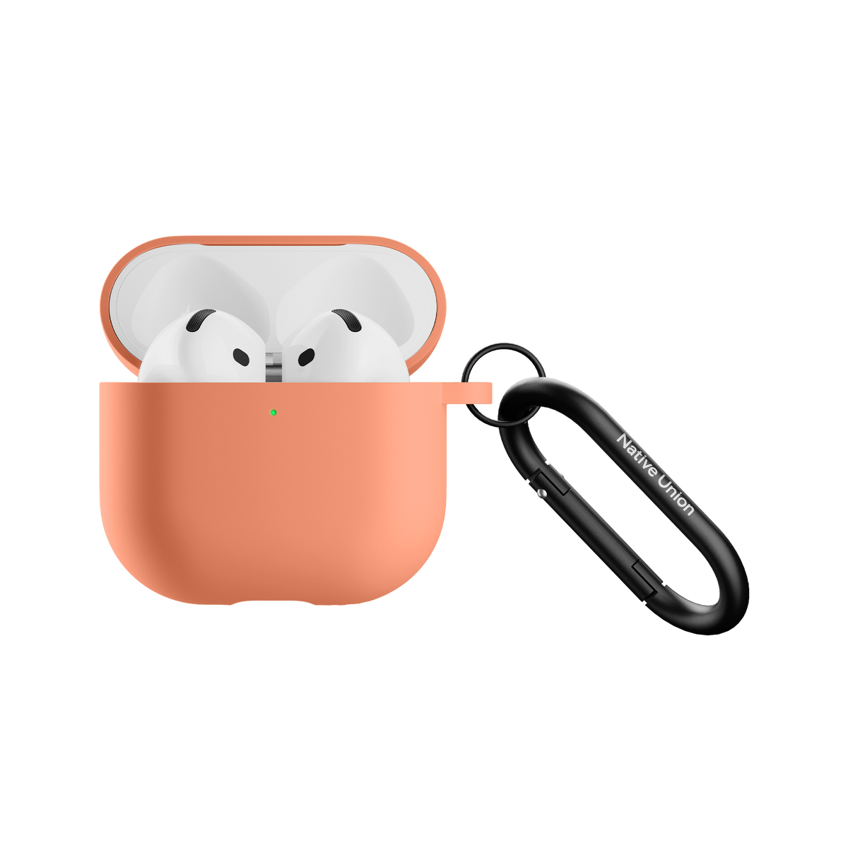 Отворен калъф Native Union Active Case за AirPods 4 в цвят Apricot Crush