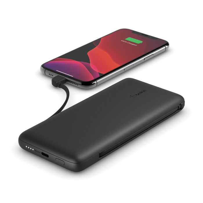 Зареждаща батерия от Belkin BOOST CHARGE Plus 10K с USB-C кабел - черна