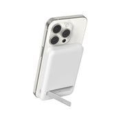 Belkin BOOSTCHARGE PRO 8k Qi2 MagSafe Compatible Powerbank with kickstand - White