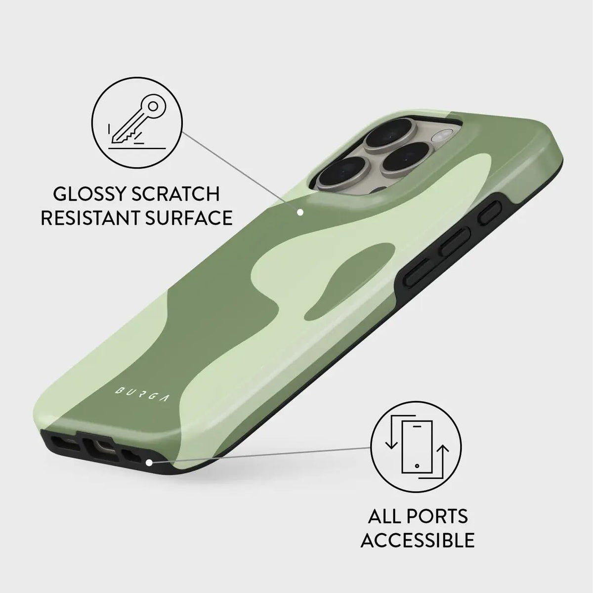Калъф за iPhone 16 Pro от BURGA - Tough - No Rush - iSTYLE.bg