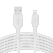 Belkin BOOST CHARGE Flex Silicone cable USB-A to Lightning - 3M - White