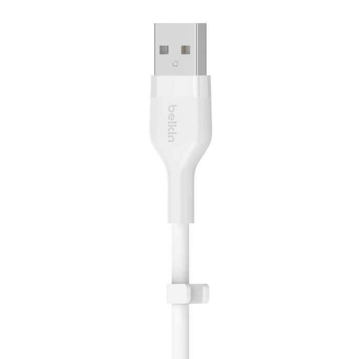 Belkin BOOST CHARGE Flex Silicone cable USB-A to Lightning - 3M - White