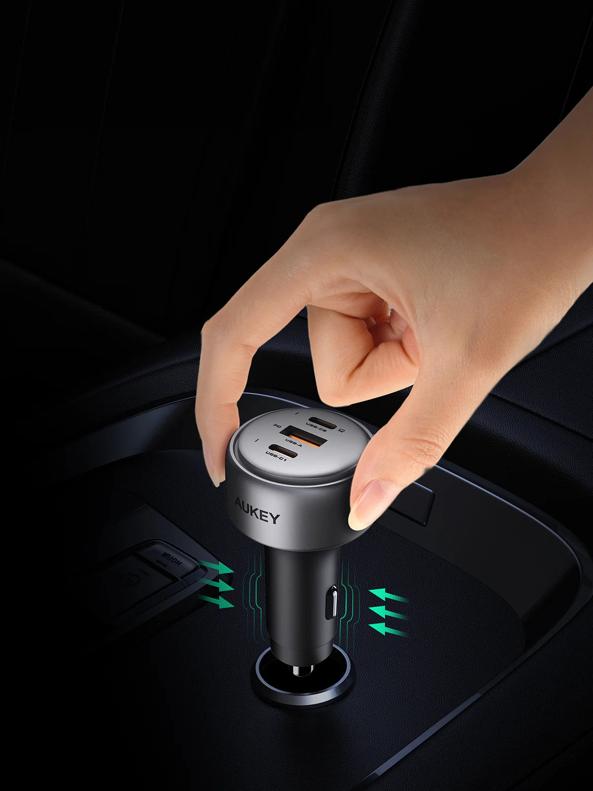 Бързо зарядно за автомобила от AUKEY Pathfinder Mix 3 100W