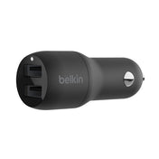 Belkin BOOST CHARGE Car Charger Dual USB-A 24W - Black