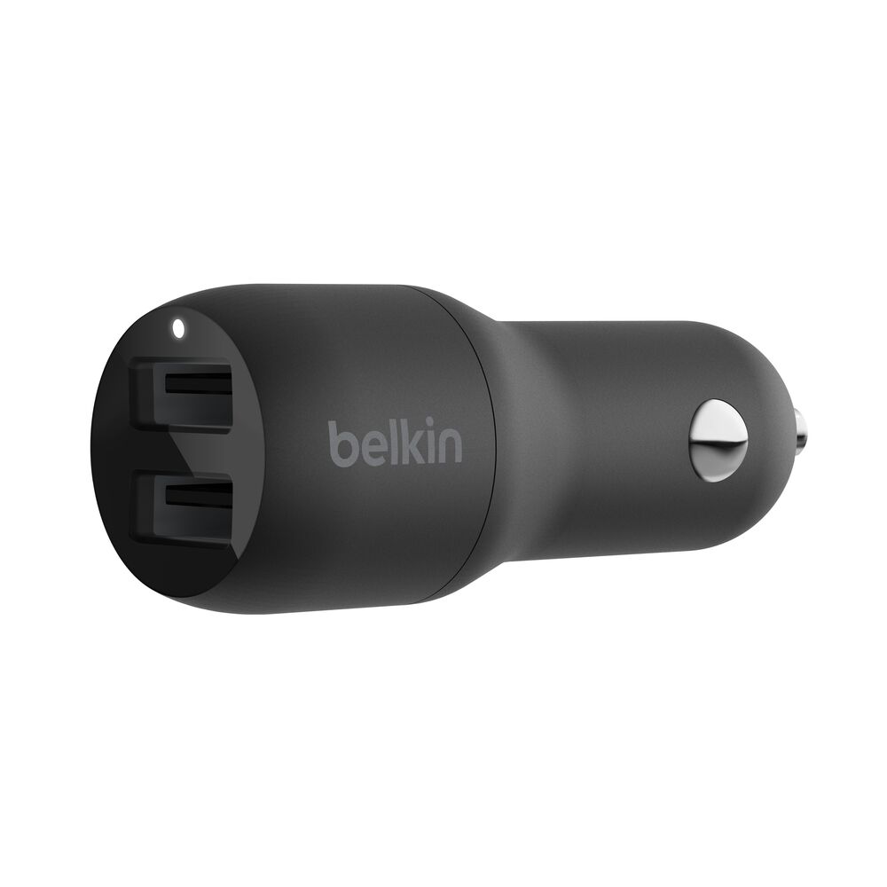 Belkin BOOST CHARGE Car Charger Dual USB-A 24W - Black