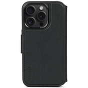 Decoded Leather Detachable Wallet, black - iPhone 15 Pro - iSTYLE BG