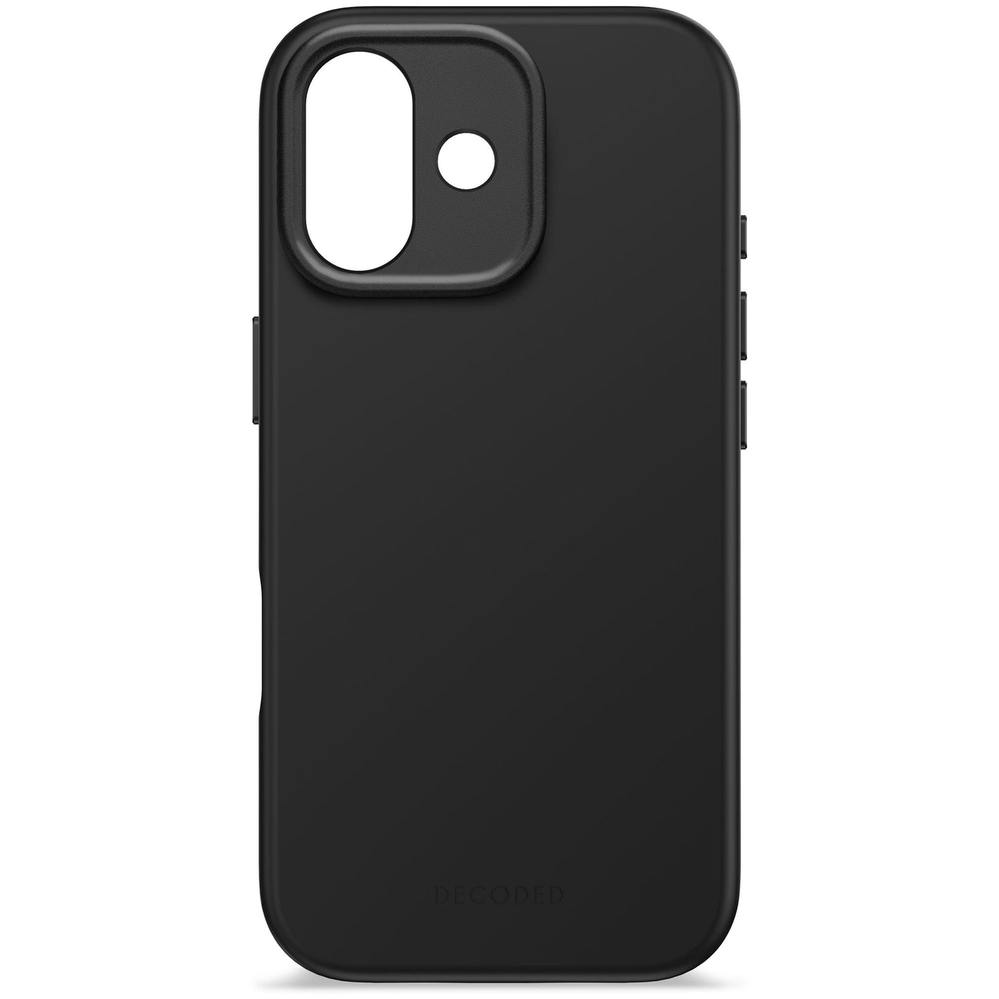 DECODED ANTIMICROBIAL SILICONE BACKCOVER FOR IPHONE 17 - PHANTOM BLACK - iSTYLE BG