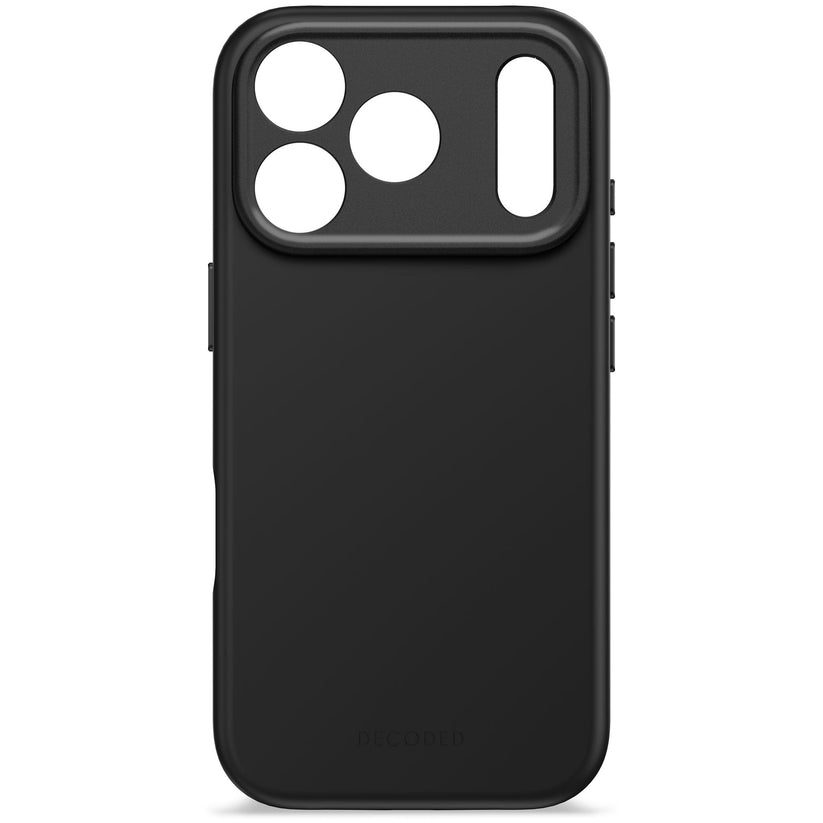 DECODED ANTIMICROBIAL SILICONE BACKCOVER FOR IPHONE 17 PRO - PHANTOM BLACK - iSTYLE BG
