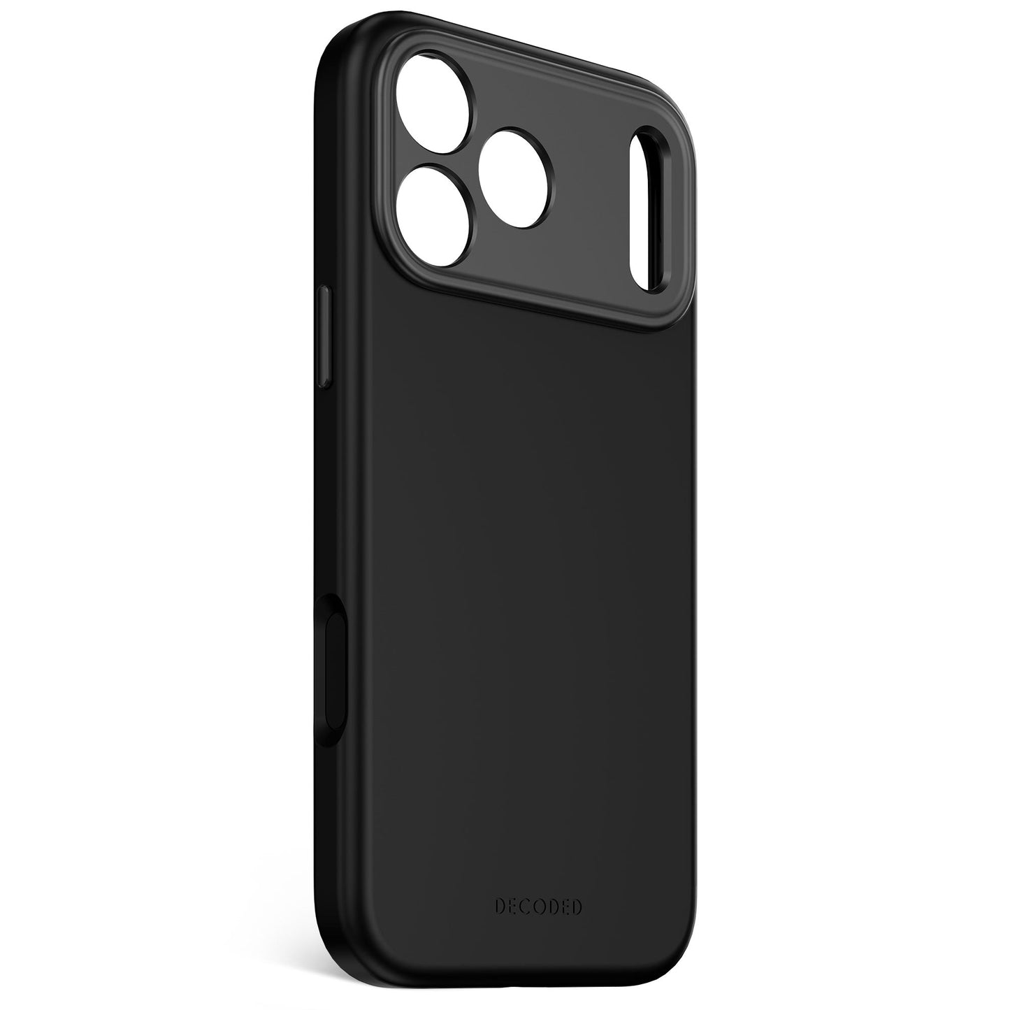 Кейс за iPhone 17 Pro Max от Decoded - силиконов - Antimicrobial - PHANTOM BLACK
