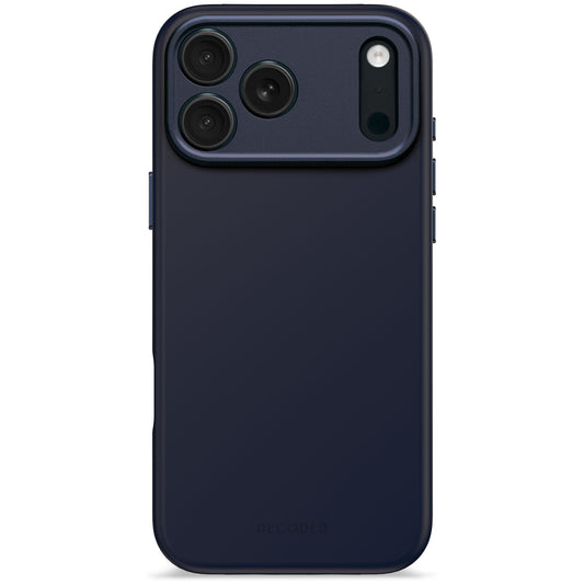 Кейс за iPhone 17 Pro Max от Decoded - силиконов - Antimicrobial - TRUE NAVY