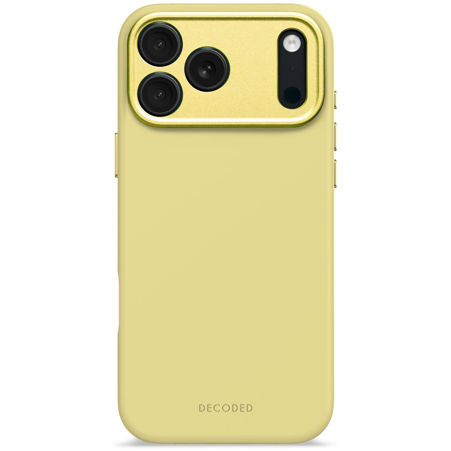 Кейс за iPhone 17 Pro Max от Decoded - силиконов - Antimicrobial - YUMA YELLOW