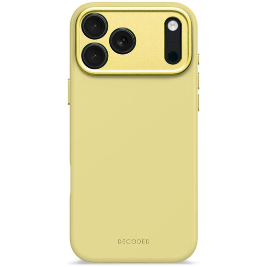 Кейс за iPhone 17 Pro Max от Decoded - силиконов - Antimicrobial - YUMA YELLOW