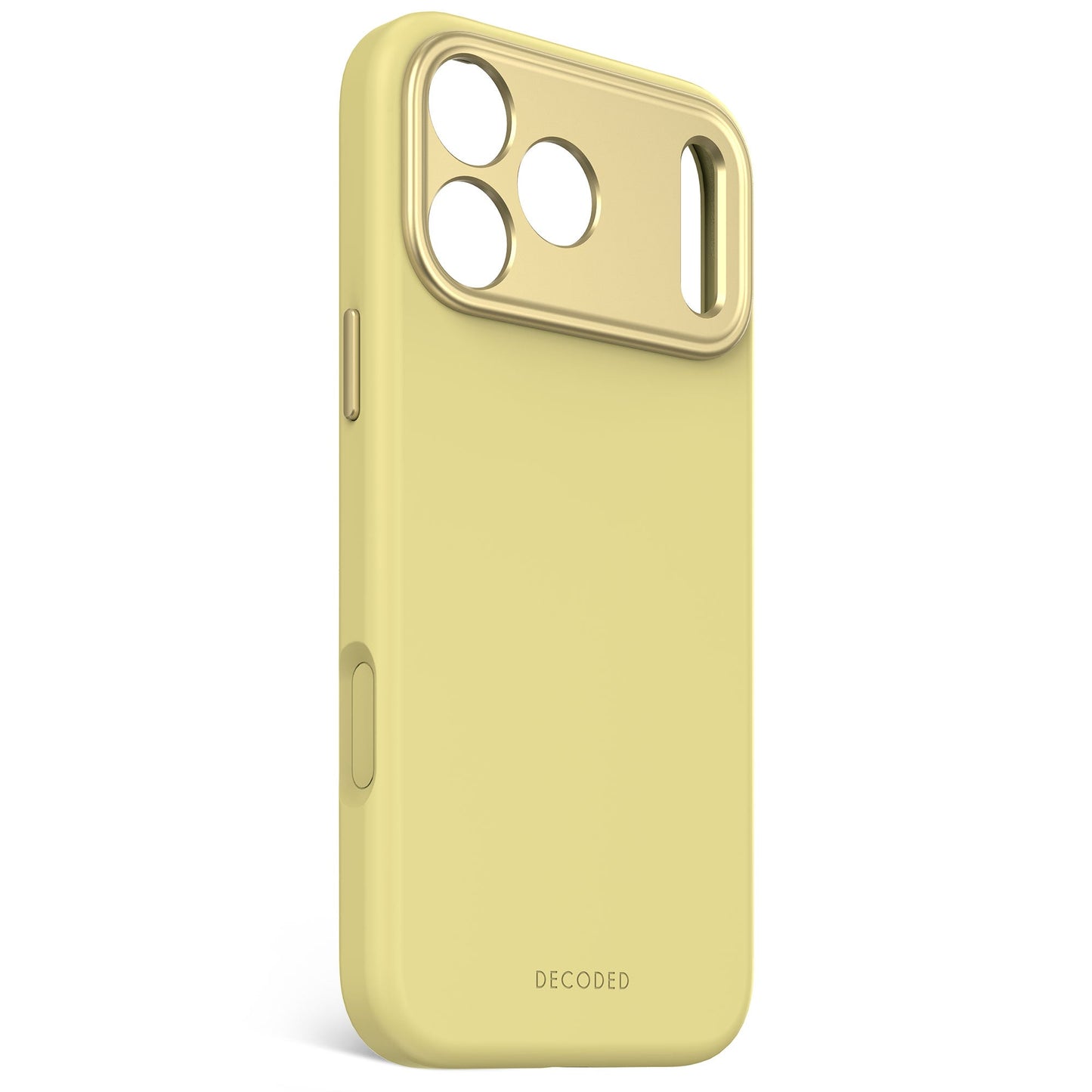 Кейс за iPhone 17 Pro Max от Decoded - силиконов - Antimicrobial - YUMA YELLOW