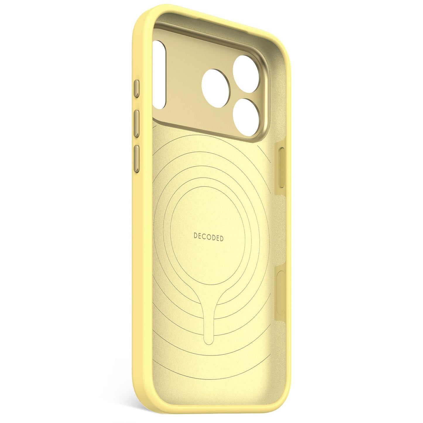 Кейс за iPhone 17 Pro Max от Decoded - силиконов - Antimicrobial - YUMA YELLOW
