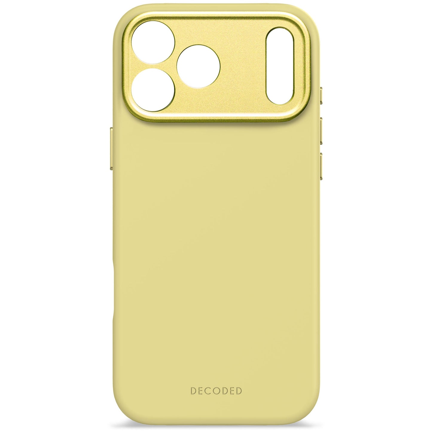 Кейс за iPhone 17 Pro Max от Decoded - силиконов - Antimicrobial - YUMA YELLOW