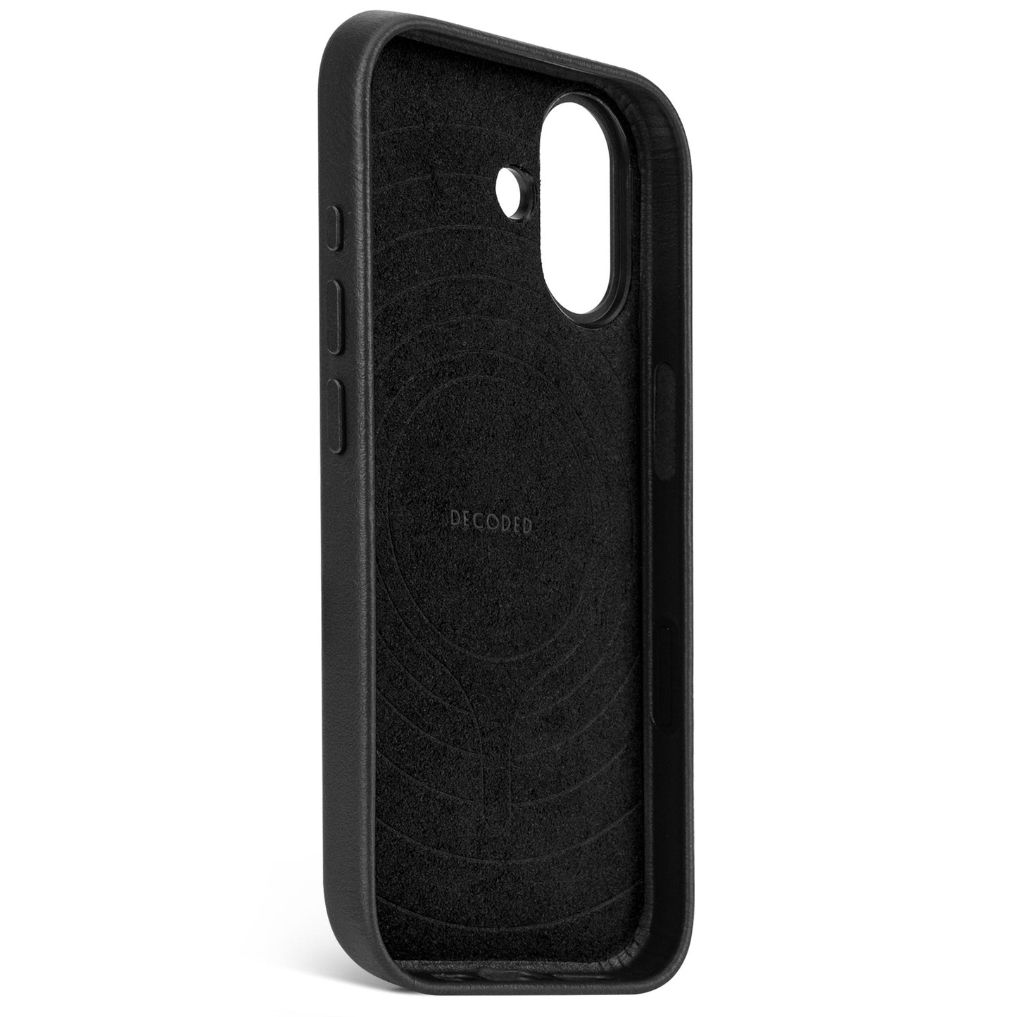 DECODED LEATHER BACKCOVER FOR IPHONE 17 - BLACK - iSTYLE BG