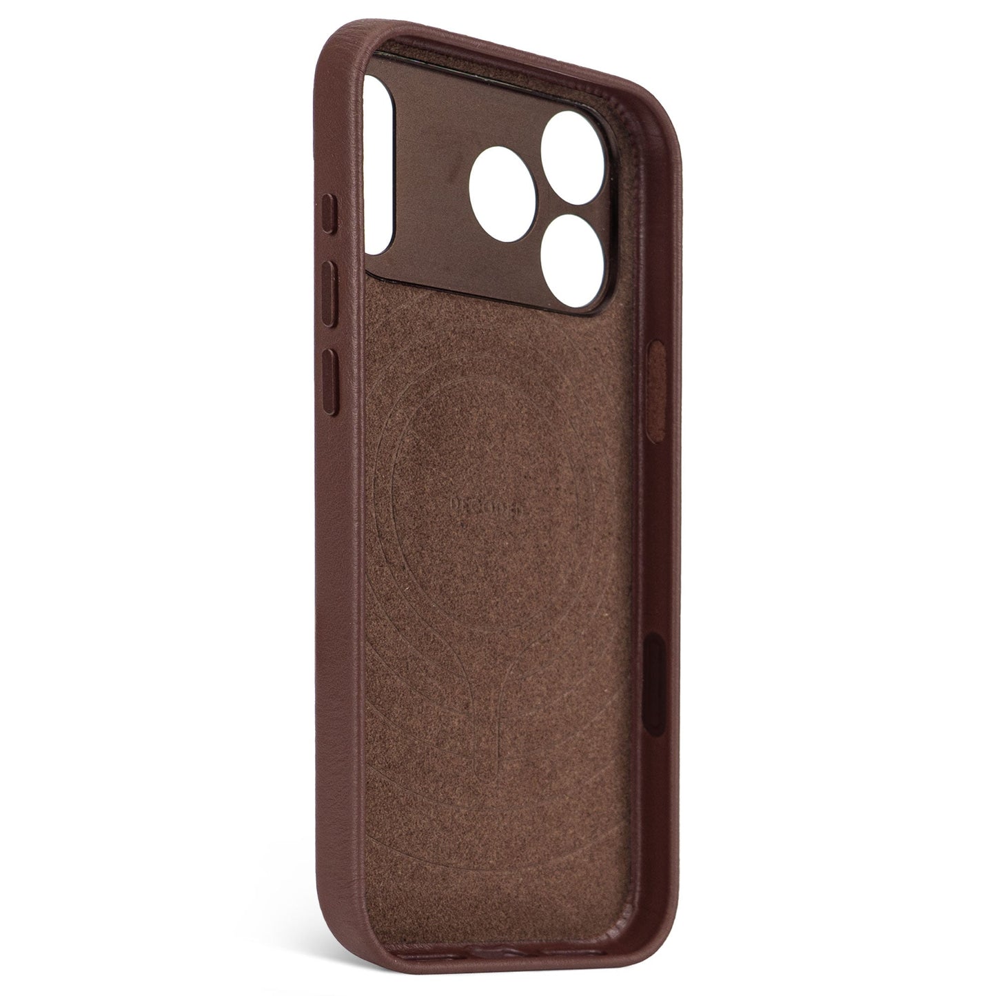 DECODED LEATHER BACKCOVER FOR IPHONE 17 PRO MAX - CHOCOLAT BROWN - iSTYLE BG