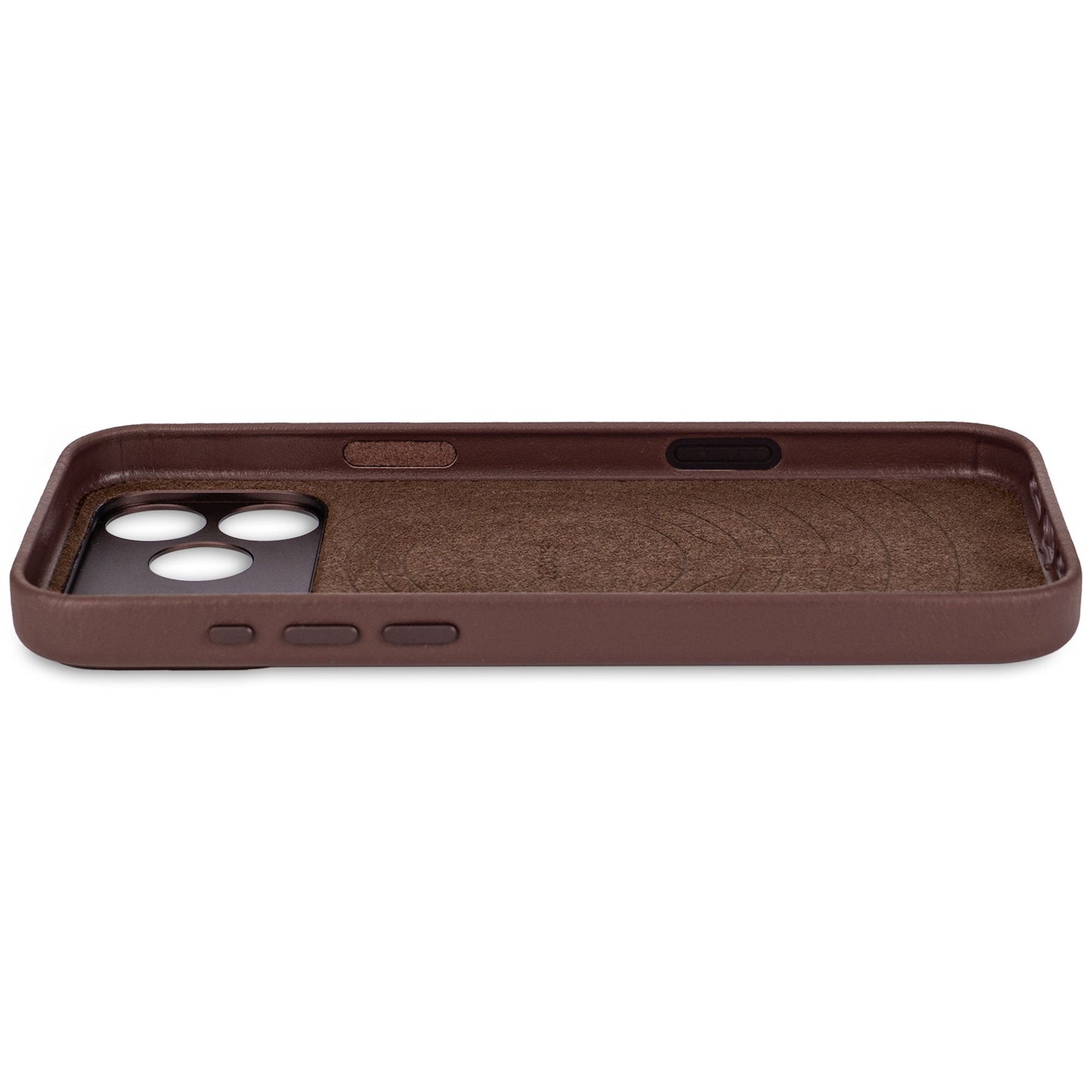 DECODED LEATHER BACKCOVER FOR IPHONE 17 PRO MAX - CHOCOLAT BROWN - iSTYLE BG
