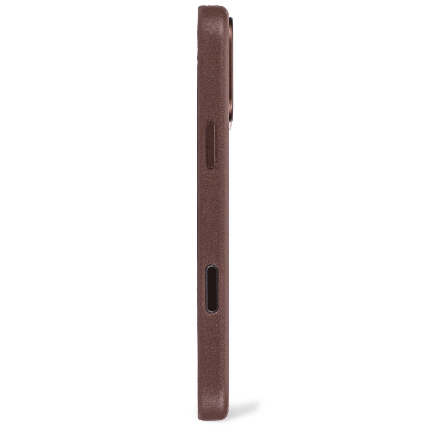 DECODED LEATHER BACKCOVER FOR IPHONE 17 PRO MAX - CHOCOLAT BROWN - iSTYLE BG