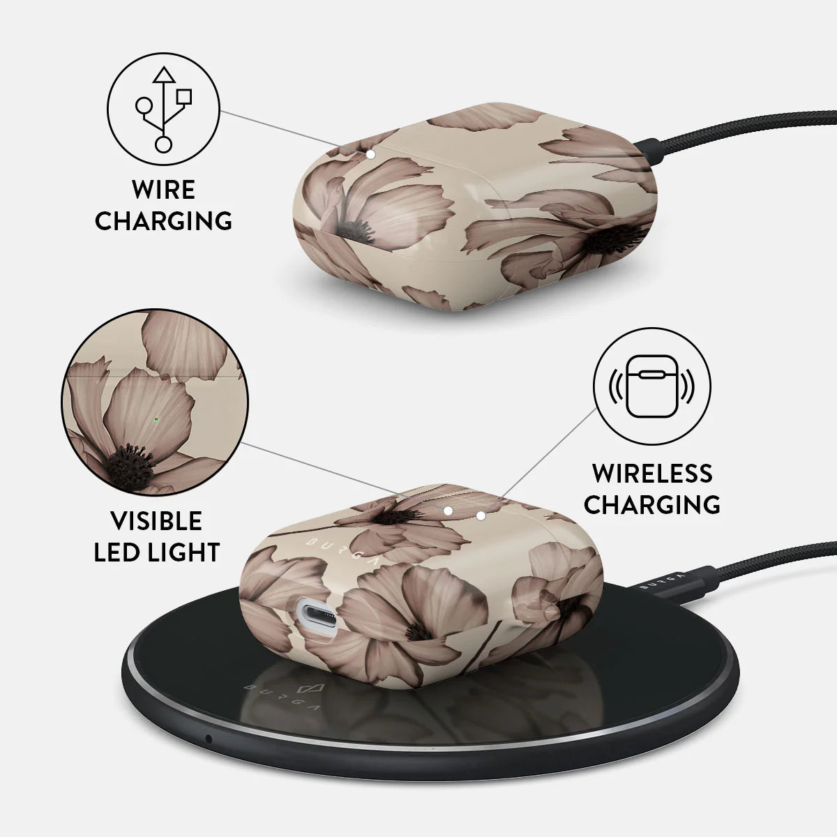 BURGA Barely Yours case for Airpods