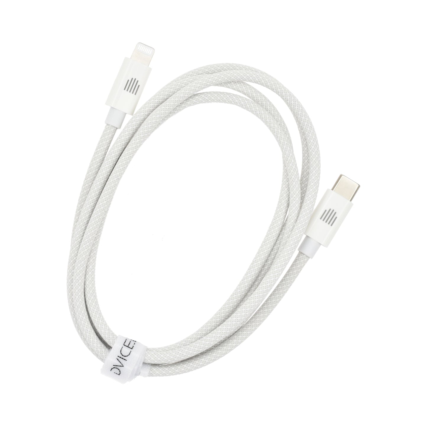 Dviced Cable USB-C to Lightning Nylon Textile 1,25m - White
