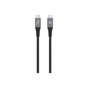 Dviced USB4 Braided Cable, 80 Gbps, 240 W, (Thunderbolt compatible), 1m - black