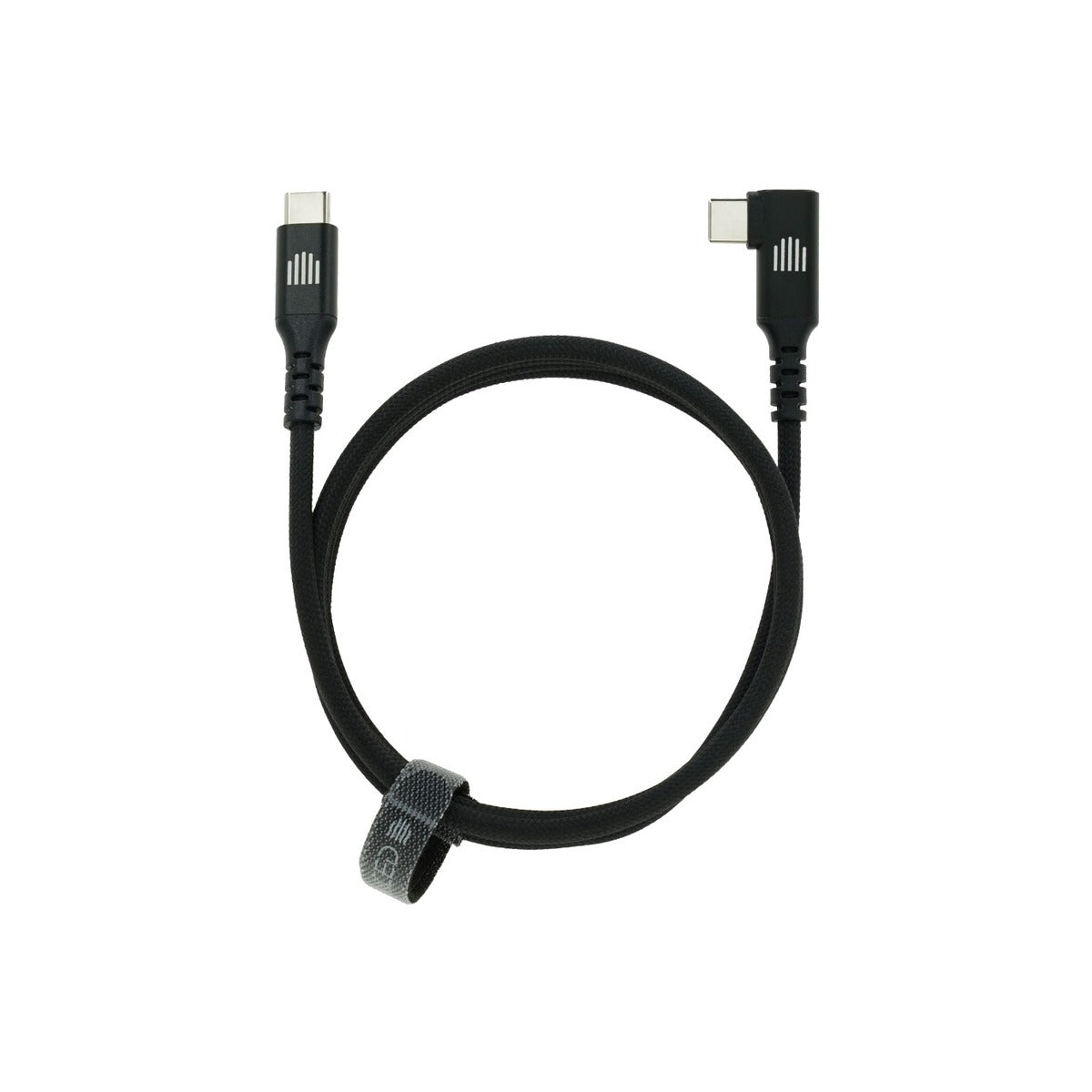 Dviced Angled Braided cable USB-C to USB-C, 1,25m - black